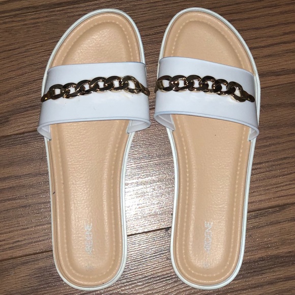 White and gold sandals 🤍💛 - Picture 2 of 3